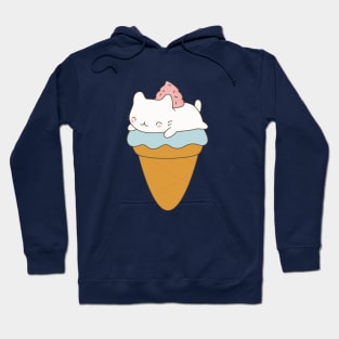 Kawaii Ice Cream Cone Cat Dessert T-Shirt Hoodie